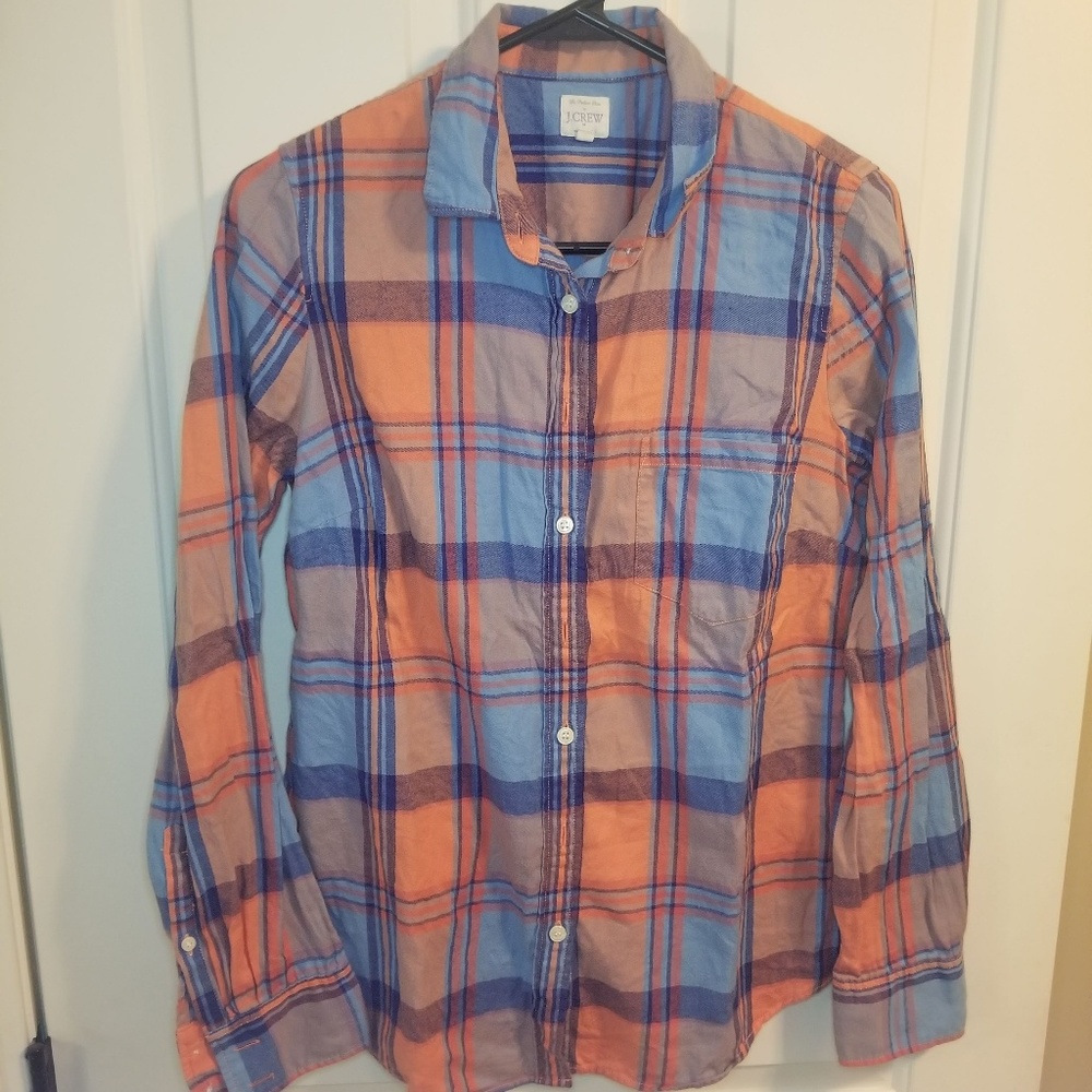 J. Crew Button Down Plaid
